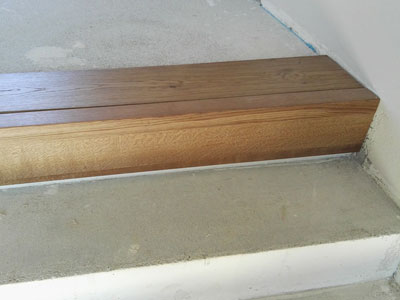 scala in muratura in legno